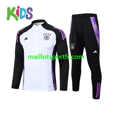 Allemagne Enfant Ensemble Sweat d'entrainement Blanc 2024